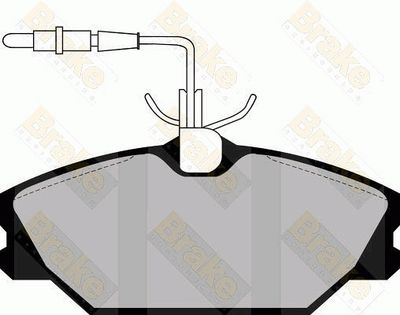 PA475 Brake ENGINEERING Комплект тормозных колодок, дисковый тормоз