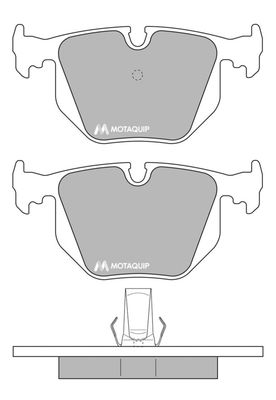 LVXL501 MOTAQUIP Комплект тормозных колодок, дисковый тормоз