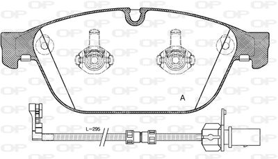 BPA144302 OPEN PARTS Комплект тормозных колодок, дисковый тормоз