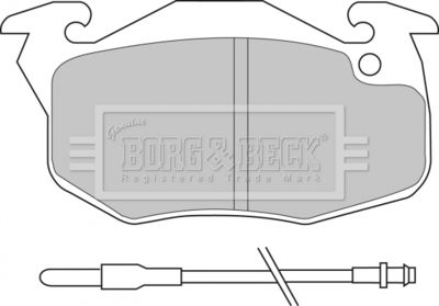 BBP1414 BORG & BECK Комплект тормозных колодок, дисковый тормоз