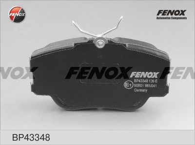 BP43348 FENOX Комплект тормозных колодок, дисковый тормоз