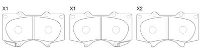 FP0976 FIT Комплект тормозных колодок, дисковый тормоз