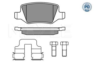 0252313814PD MEYLE Комплект тормозных колодок, дисковый тормоз