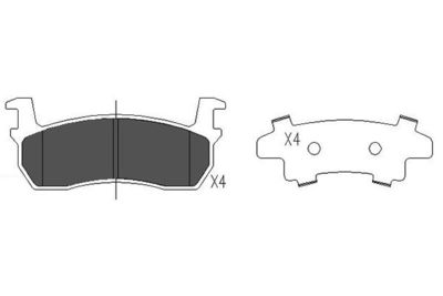 KBP6594 KAVO PARTS Комплект тормозных колодок, дисковый тормоз