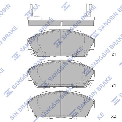 SP1473 Hi-Q Комплект тормозных колодок, дисковый тормоз