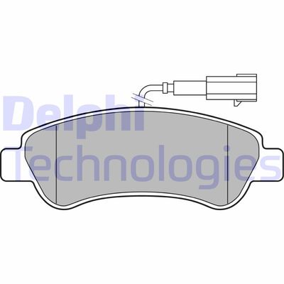 LP3153 DELPHI Комплект тормозных колодок, дисковый тормоз