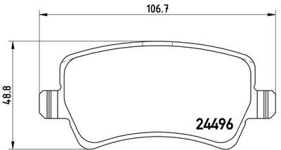 P86021X BREMBO Комплект тормозных колодок, дисковый тормоз