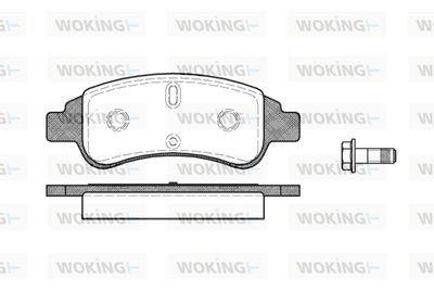 P940330 WOKING Комплект тормозных колодок, дисковый тормоз