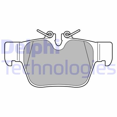 LP3598 DELPHI Комплект тормозных колодок, дисковый тормоз