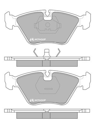 LVXL715 MOTAQUIP Комплект тормозных колодок, дисковый тормоз