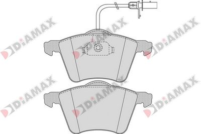 N09549 DIAMAX Комплект тормозных колодок, дисковый тормоз