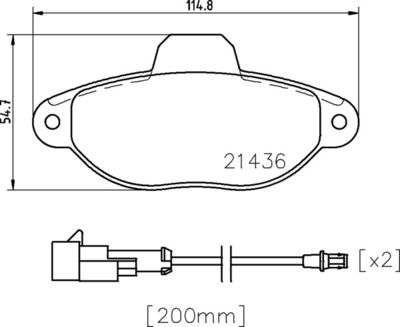 FK20261 KAISHIN Комплект тормозных колодок, дисковый тормоз