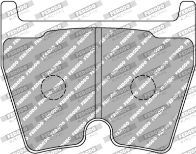 FCP1664W FERODO RACING Комплект тормозных колодок, дисковый тормоз