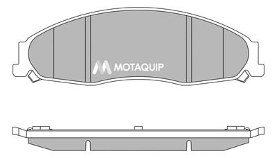 LVXL1376 MOTAQUIP Комплект тормозных колодок, дисковый тормоз