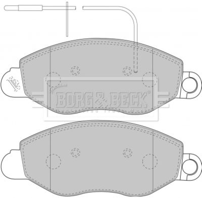 BBP1850 BORG & BECK Комплект тормозных колодок, дисковый тормоз