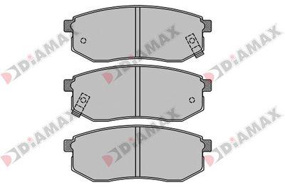 N09581 DIAMAX Комплект тормозных колодок, дисковый тормоз