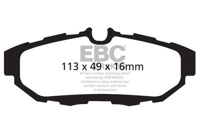 DP31870C EBC Brakes Комплект тормозных колодок, дисковый тормоз