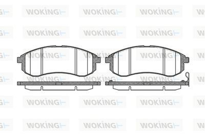 P1029301 WOKING Комплект тормозных колодок, дисковый тормоз