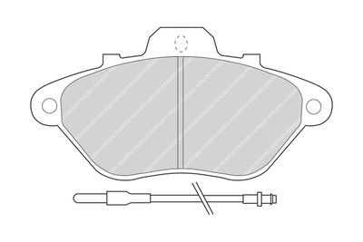 FDB614 FERODO Комплект тормозных колодок, дисковый тормоз