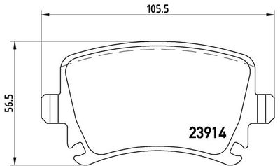 P85073X BREMBO Комплект тормозных колодок, дисковый тормоз