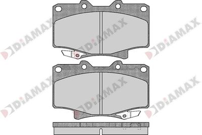 N09739 DIAMAX Комплект тормозных колодок, дисковый тормоз