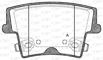 BPA112708 OPEN PARTS Комплект тормозных колодок, дисковый тормоз