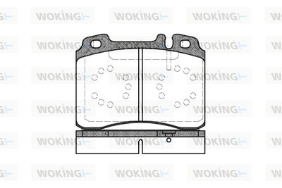 P279320 WOKING Комплект тормозных колодок, дисковый тормоз