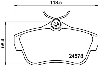 PCP1196 DON Комплект тормозных колодок, дисковый тормоз