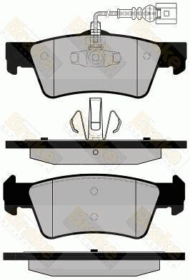 PA1725 Brake ENGINEERING Комплект тормозных колодок, дисковый тормоз