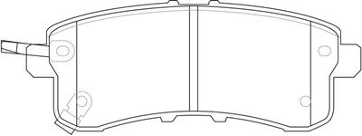 FP1510 FIT Комплект тормозных колодок, дисковый тормоз