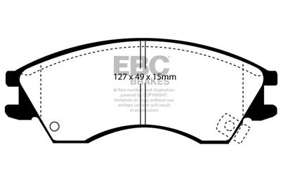 DP1029 EBC Brakes Комплект тормозных колодок, дисковый тормоз