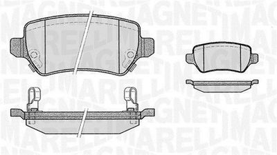 363916060356 MAGNETI MARELLI Комплект тормозных колодок, дисковый тормоз