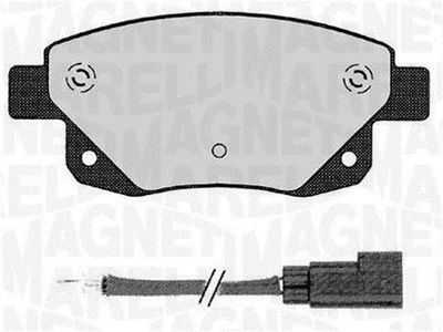 363916060273 MAGNETI MARELLI Комплект тормозных колодок, дисковый тормоз