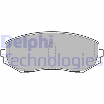 LP2001 DELPHI Комплект тормозных колодок, дисковый тормоз