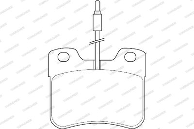 WBP21179A WAGNER Комплект тормозных колодок, дисковый тормоз