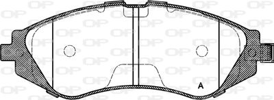 BPA064502 OPEN PARTS Комплект тормозных колодок, дисковый тормоз