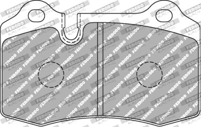 FCP721R FERODO RACING Комплект тормозных колодок, дисковый тормоз