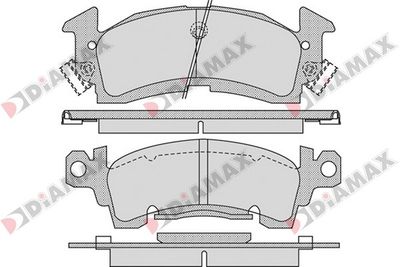 N09298 DIAMAX Комплект тормозных колодок, дисковый тормоз