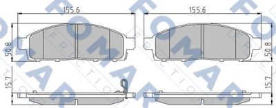 FO933081 FOMAR Friction Комплект тормозных колодок, дисковый тормоз