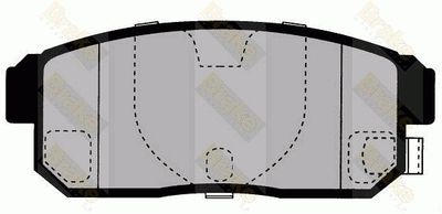 PA1611 Brake ENGINEERING Комплект тормозных колодок, дисковый тормоз