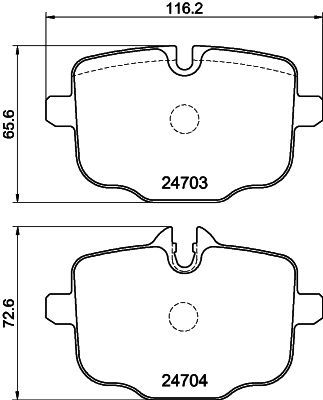 PCP1526 DON Комплект тормозных колодок, дисковый тормоз