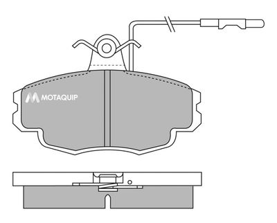 LVXL632 MOTAQUIP Комплект тормозных колодок, дисковый тормоз