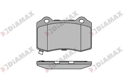 N09763 DIAMAX Комплект тормозных колодок, дисковый тормоз