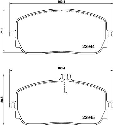 8DB355039011 HELLA PAGID Комплект тормозных колодок, дисковый тормоз