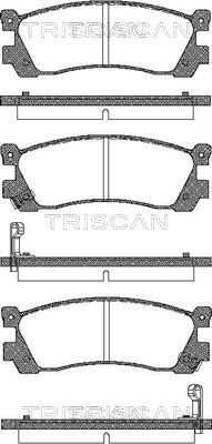 811050896 TRISCAN Комплект тормозных колодок, дисковый тормоз