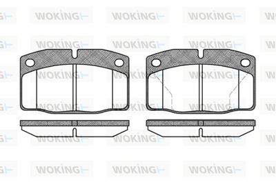 P001340 WOKING Комплект тормозных колодок, дисковый тормоз