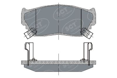 SP135PR SCT - MANNOL Комплект тормозных колодок, дисковый тормоз