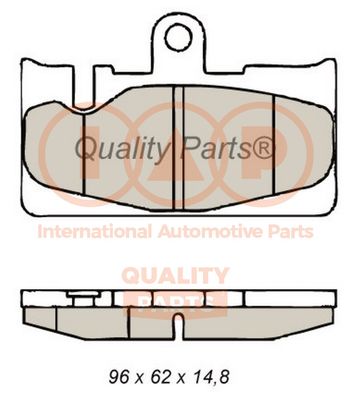 70417145 IAP QUALITY PARTS Комплект тормозных колодок, дисковый тормоз