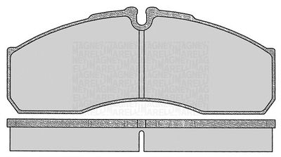 363916060478 MAGNETI MARELLI Комплект тормозных колодок, дисковый тормоз