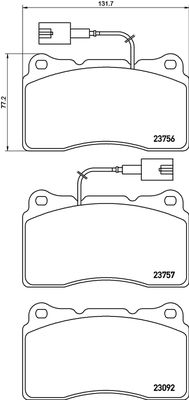 FK20086 KAISHIN Комплект тормозных колодок, дисковый тормоз